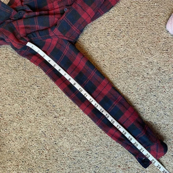 Ci Sono Plaid Collection Faux Sherpa Line Button Up Skacket Women Size S - Picture 3 of 7